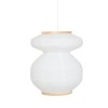 Suspensie Nika, metal, hartie, alba, 1XE27, D.45 cm, 221610
