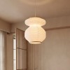 Suspensie Nika, metal, hartie, alba, 1XE27, D.45 cm, 221610