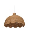 Suspensie Mili, metal, ratan, maro, 1XE27, D.58 cm, 221616