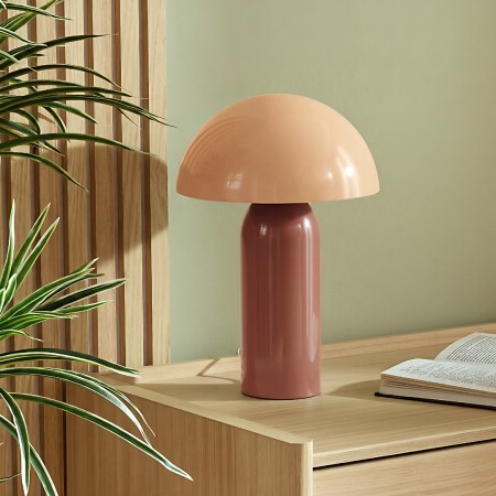 Veioza Lito, metal, terracotta, 1XE14, H.37 cm, 221630E 