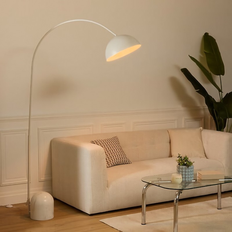 Lampadar Shani, metal, ceramica, bej argilos, 1XE27, H.193 cm, 221635