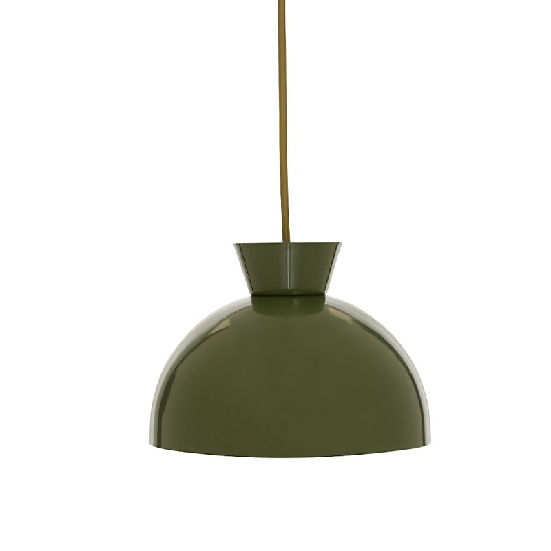 Suspensie Lito, metal, verde khaki, 1XG9, D.22 cm, 221654B