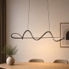 Suspensie Lionel, metal, negru, LED, 40W, alb cald 3000K, L.98 cm, 221664