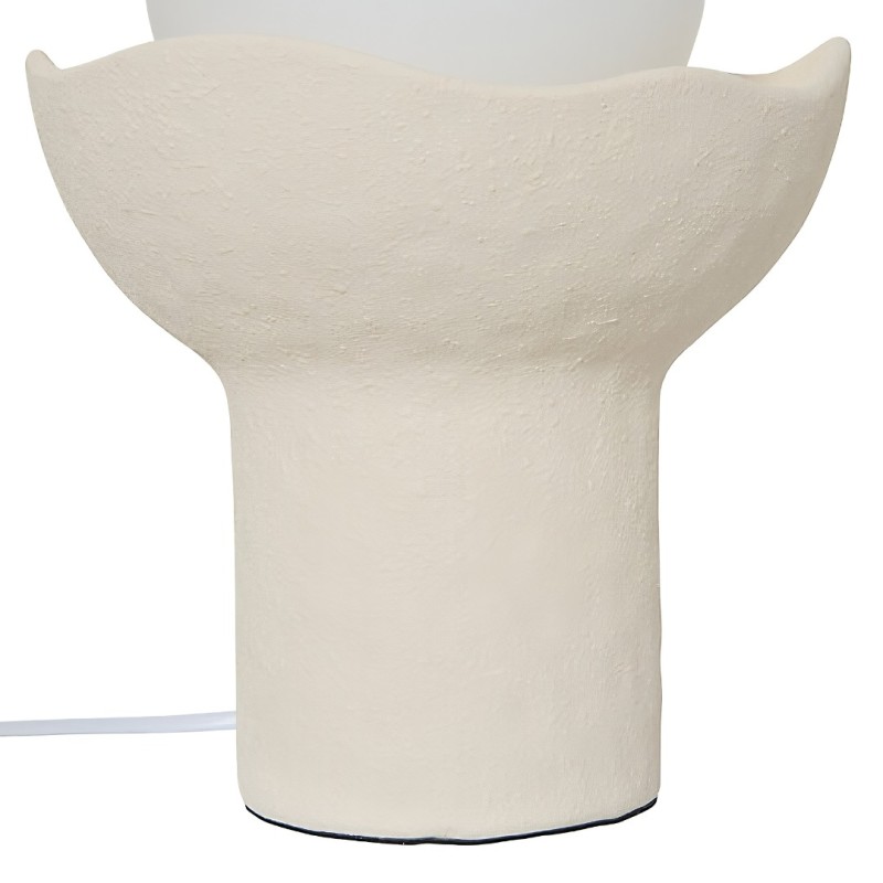Veioza Obine, ceramica, bej, 1XG9, H.29 cm, 221669