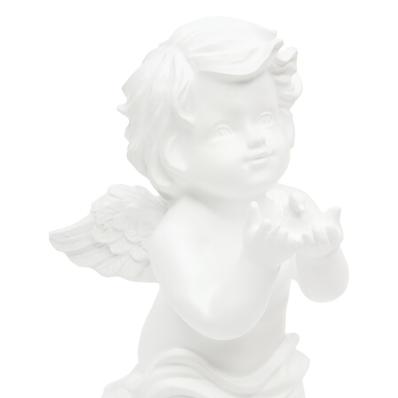 Decoratiune Angel, polirasina, alb, H.19 cm, 222932