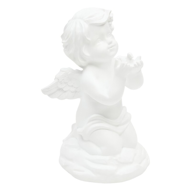 Decoratiune Angel, polirasina, alb, H.19 cm, 222932