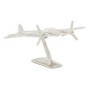 Decoratiune Flavie, metal, argintiu, L.30 cm, 222935