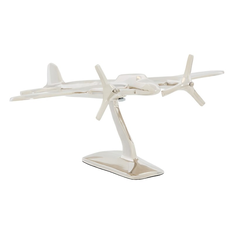 Decoratiune Flavie, metal, argintiu, L.30 cm, 222935