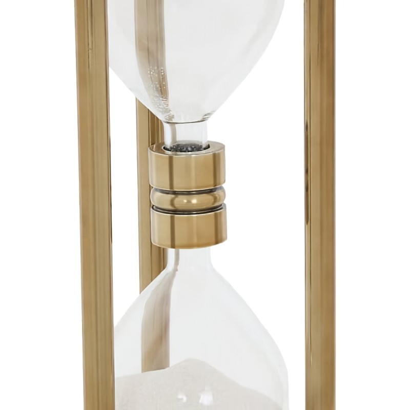 Clepsidra Gaya, metal, sticla, aurie, H.30 cm, 222938