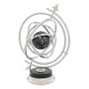 Glob decorativ Hisae, metal, argintiu, H.46 cm, 222941