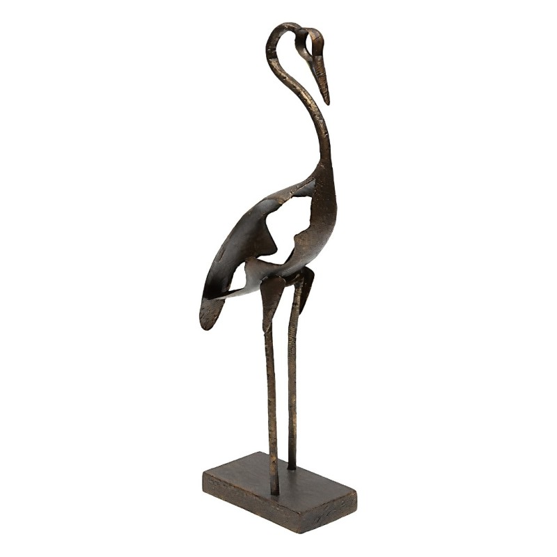 Decoratiune Shiro, metal, maro, H.47 cm, 222959
