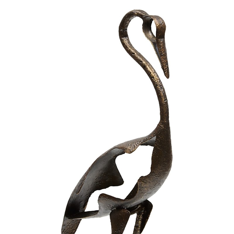 Decoratiune Shiro, metal, maro, H.47 cm, 222959
