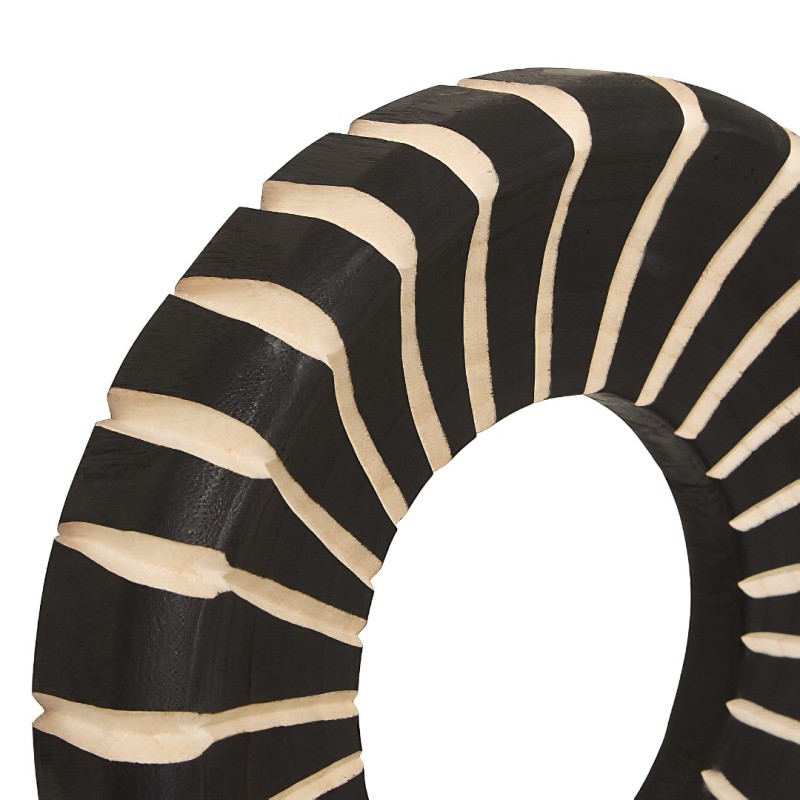 Decoratiune Nyero, lemn de brad, negru/bej, H.47 cm, 222999