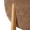 Scaun dining Decia, metal, textil, maro tonka, H.83 cm, 223601B