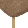 Scaun dining Decia, metal, textil, maro tonka, H.83 cm, 223601B