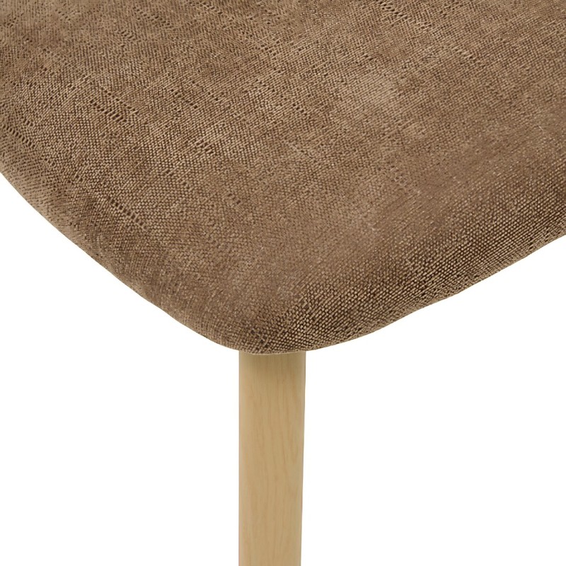Scaun dining Decia, metal, textil, maro tonka, H.83 cm, 223601B