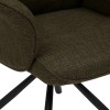 Scaun rotativ de birou Sisco, metal, textil, verde khaki, H.98 cm, 223603B