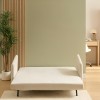 Canapea cu 2 locuri Milo, lemn de eucalipt, textil, ivoar, L.155 cm, 223606A
