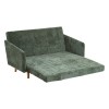 Canapea cu 2 locuri Milo, lemn de eucalipt, textil, verde cedru, L.155 cm, 223606B