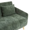 Canapea cu 2 locuri Milo, lemn de eucalipt, textil, verde cedru, L.155 cm, 223606B