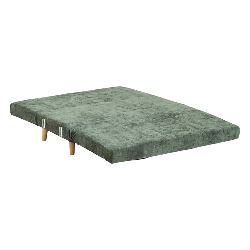 Canapea cu 2 locuri Milo, lemn de eucalipt, textil, verde cedru, L.155 cm, 223606B