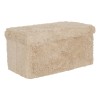 Bancheta pliabila Duvia, MDF, blana artificiala, bej, L.76 cm, 223615