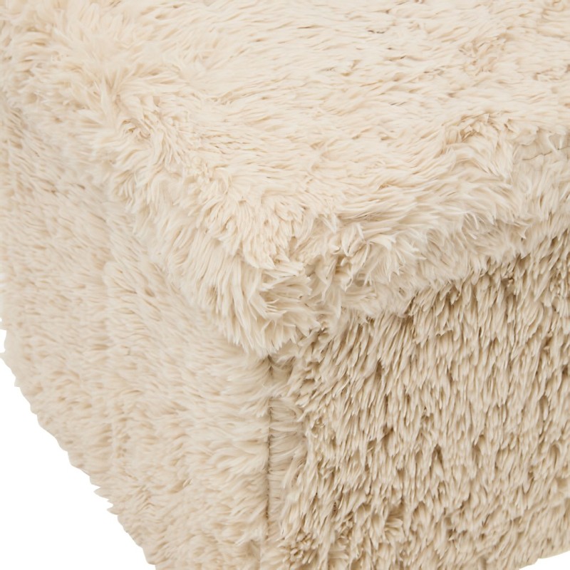 Bancheta pliabila Duvia, MDF, blana artificiala, bej, L.76 cm, 223615