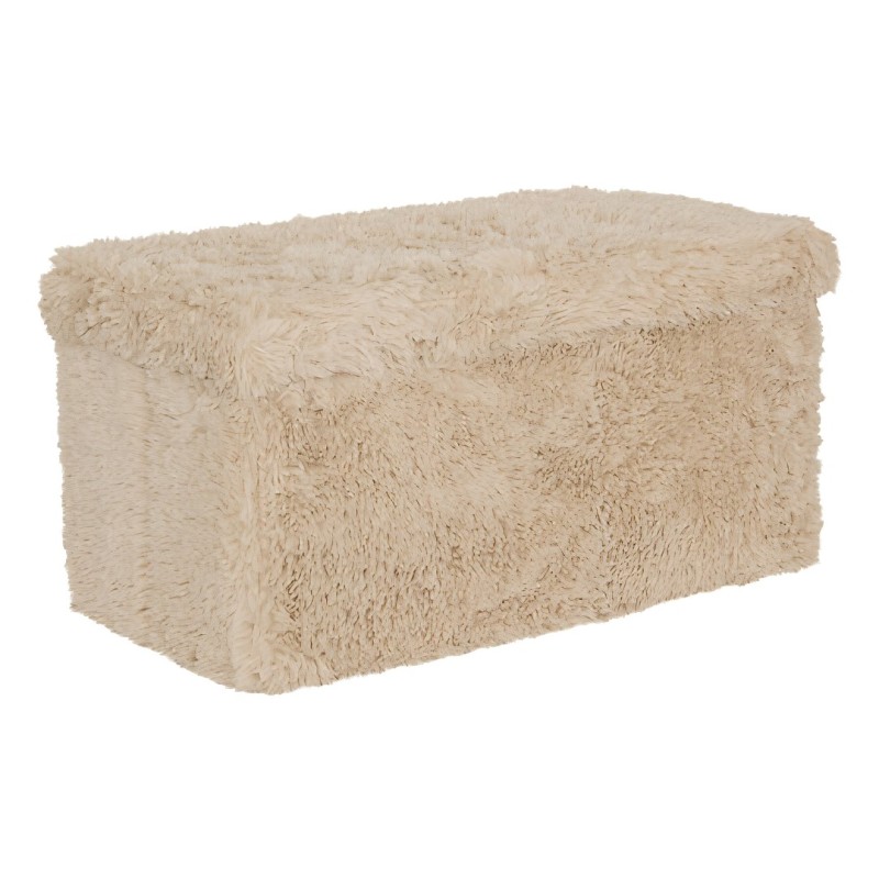 Bancheta pliabila Duvia, MDF, blana artificiala, bej, L.76 cm, 223615