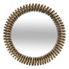 Oglinda Barrel, metal, sticla, aurie, D.61 cm, 223800A