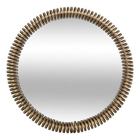 Oglinda Barrel, metal, sticla, aurie, D.90 cm, 223801A 
