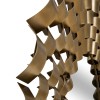 Oglinda Youri, metal, sticla, maro tonka, D.90 cm, 223802A