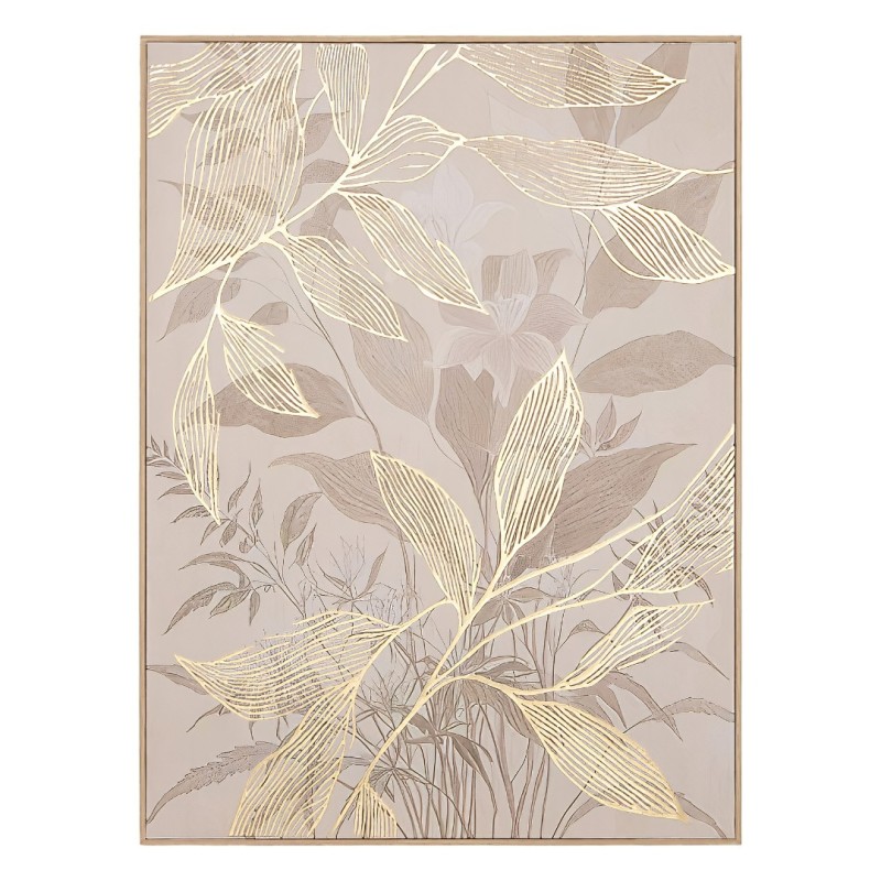 Tablou 3D canvas Perine, MDF, auriu, H.78 cm, 223815