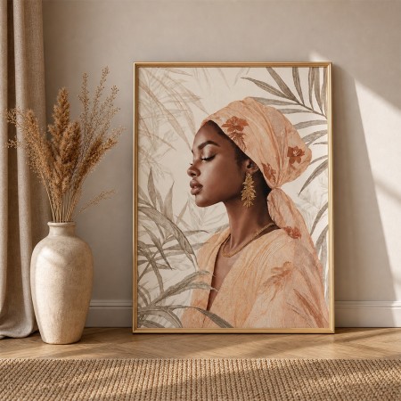 Tablou 3D canvas Valerie, MDF, bej, H.116 cm, 223829 