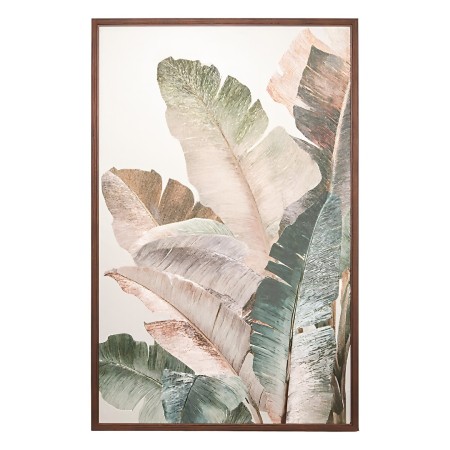Tablou 3D canvas Palmi, lemn de pin, verde, H.116 cm, 223830 