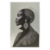 Tablou 3D canvas Wonda, lemn de pin, alb/negru, H.116 cm, 223831