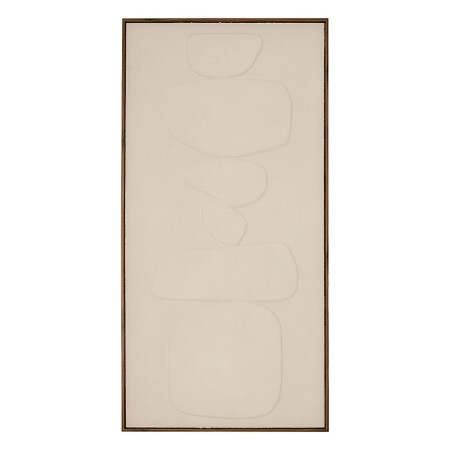 Tablou 3D canvas, MDF, alb, H.116 cm, 223833 