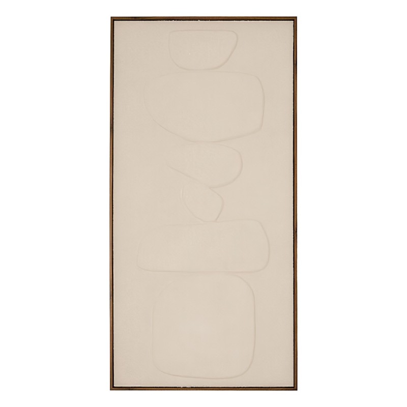 Tablou 3D canvas, MDF, alb, H.116 cm, 223833