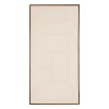 Tablou 3D canvas, MDF, alb, H.116 cm, 223833
