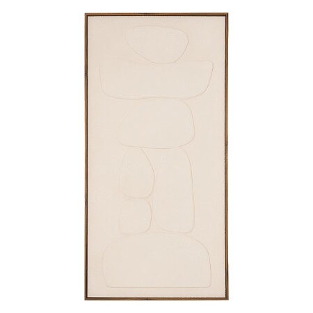 Tablou 3D canvas, MDF, alb, H.116 cm, 223833 