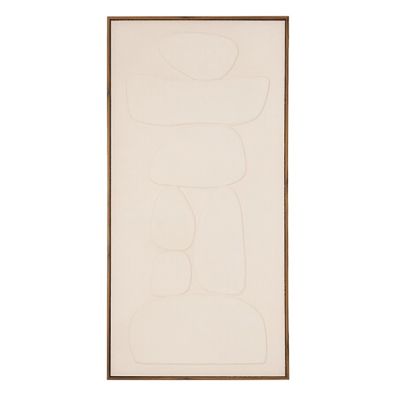 Tablou 3D canvas, MDF, alb, H.116 cm, 223833