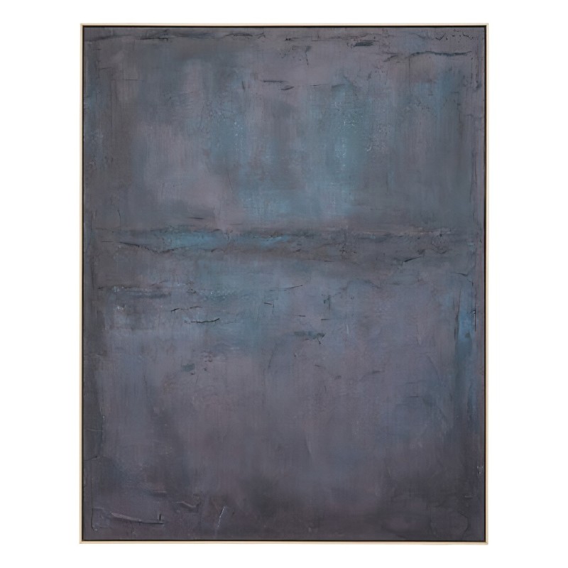 Tablou canvas Bea, lemn de pin, bleu, H.116 cm, 223834