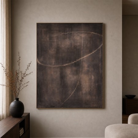 Tablou canvas Ben, lemn de pin, maro, H.116 cm, 223835 