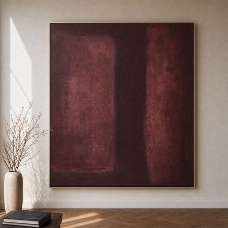Tablou canvas Bella, lemn de pin, rosu, H.116 cm, 223837 