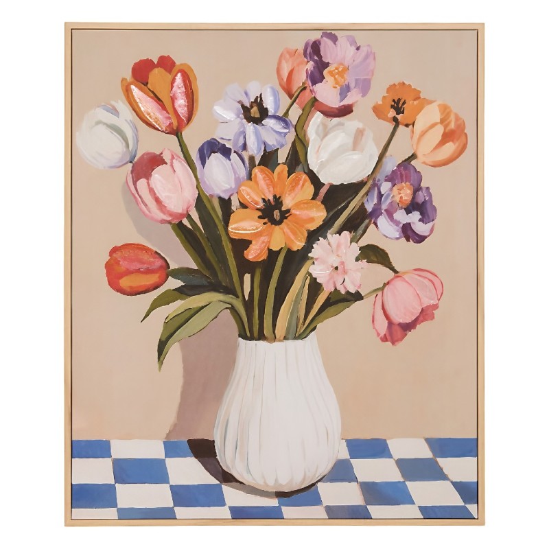 Tabou canvas Flori, MDF, multicolor, H.60 cm, 223839