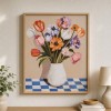 Tabou canvas Flori, MDF, multicolor, H.60 cm, 223839