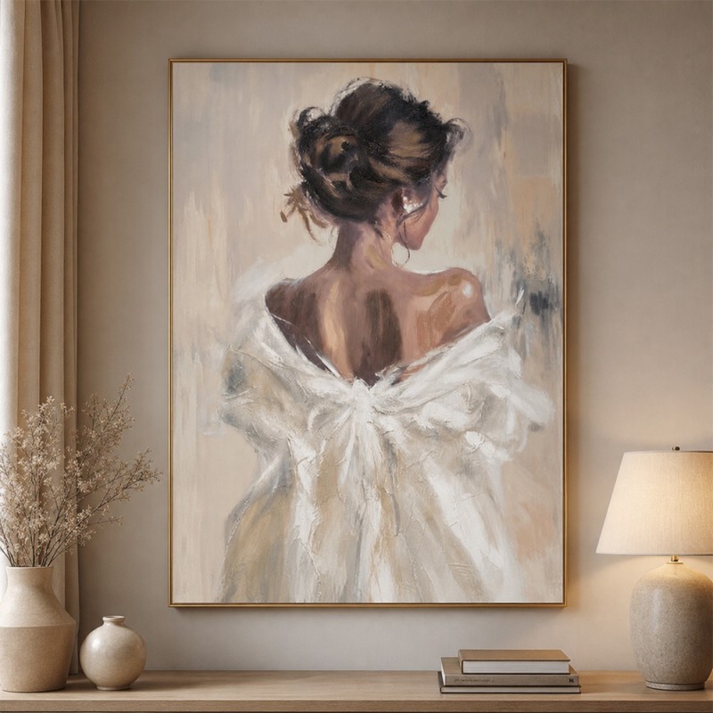 Tablou canvas Anastasia, MDF, bej, L.78 cm, 223843