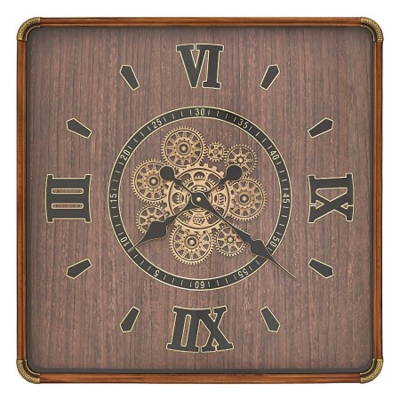 Ceas de perete Archie, MDF, maro, D.60 cm, 223848 