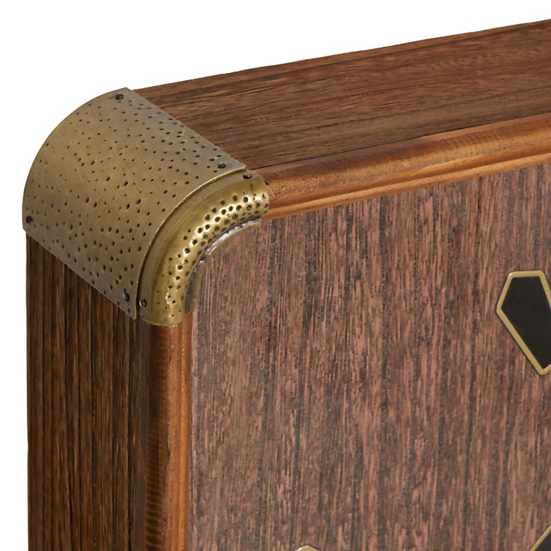 Ceas de perete Archie, MDF, maro, D.60 cm, 223848