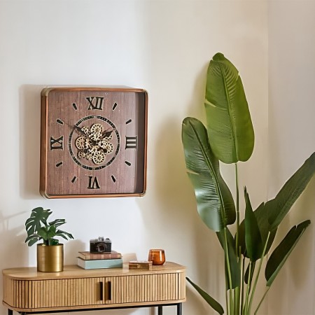 Ceas de perete Archie, MDF, maro, D.60 cm, 223848 