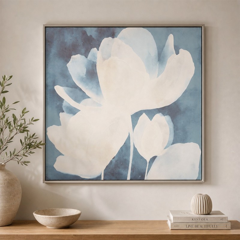 Tablou canvas Tery, MDF, bleu, H.48 cm, 223871